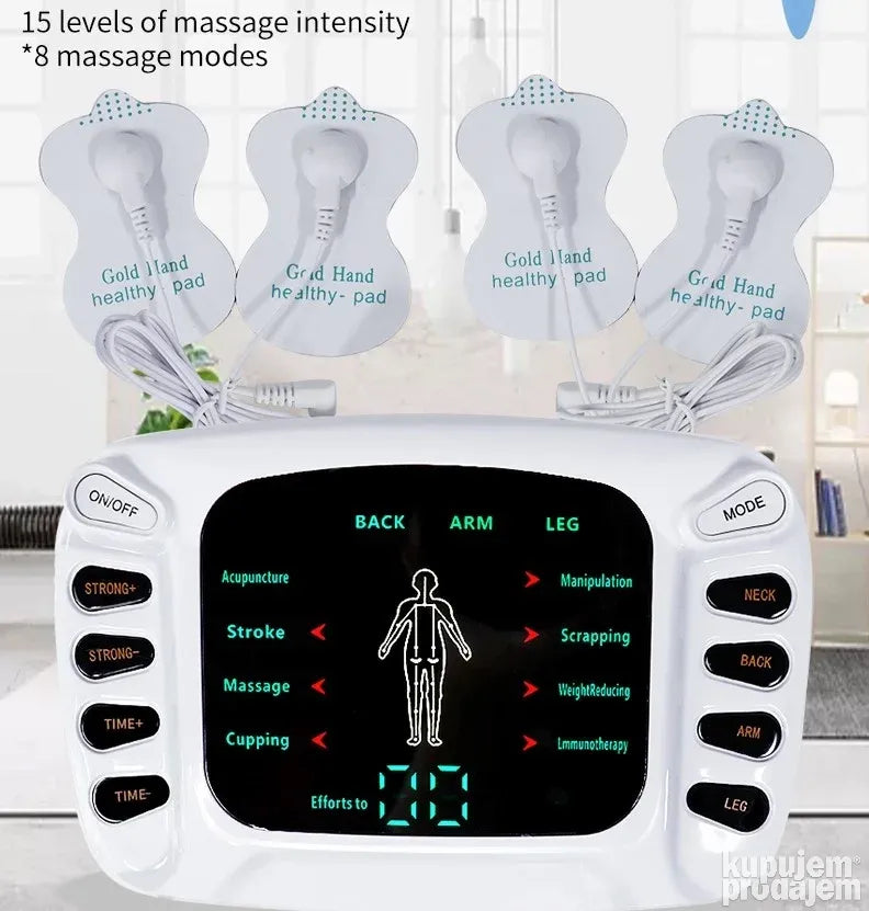 Tens masazer za terapiju masaza niskom strujom elekrodama - Tens masazer za terapiju masaza niskom strujom elekrodama