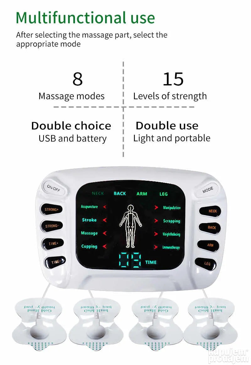 Pulsirajuci masazer Multifunkcionalni aparat za masazu - Pulsirajuci masazer Multifunkcionalni aparat za masazu
