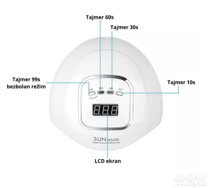 Uv/led lampa za nokte SUN 5 MAX