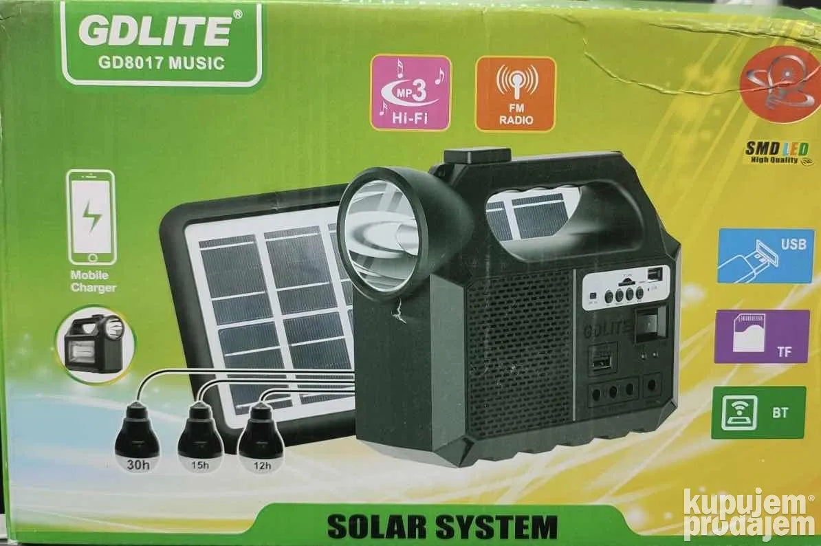 4u1 SOLARNA LAMPA - Power bank - NOVO