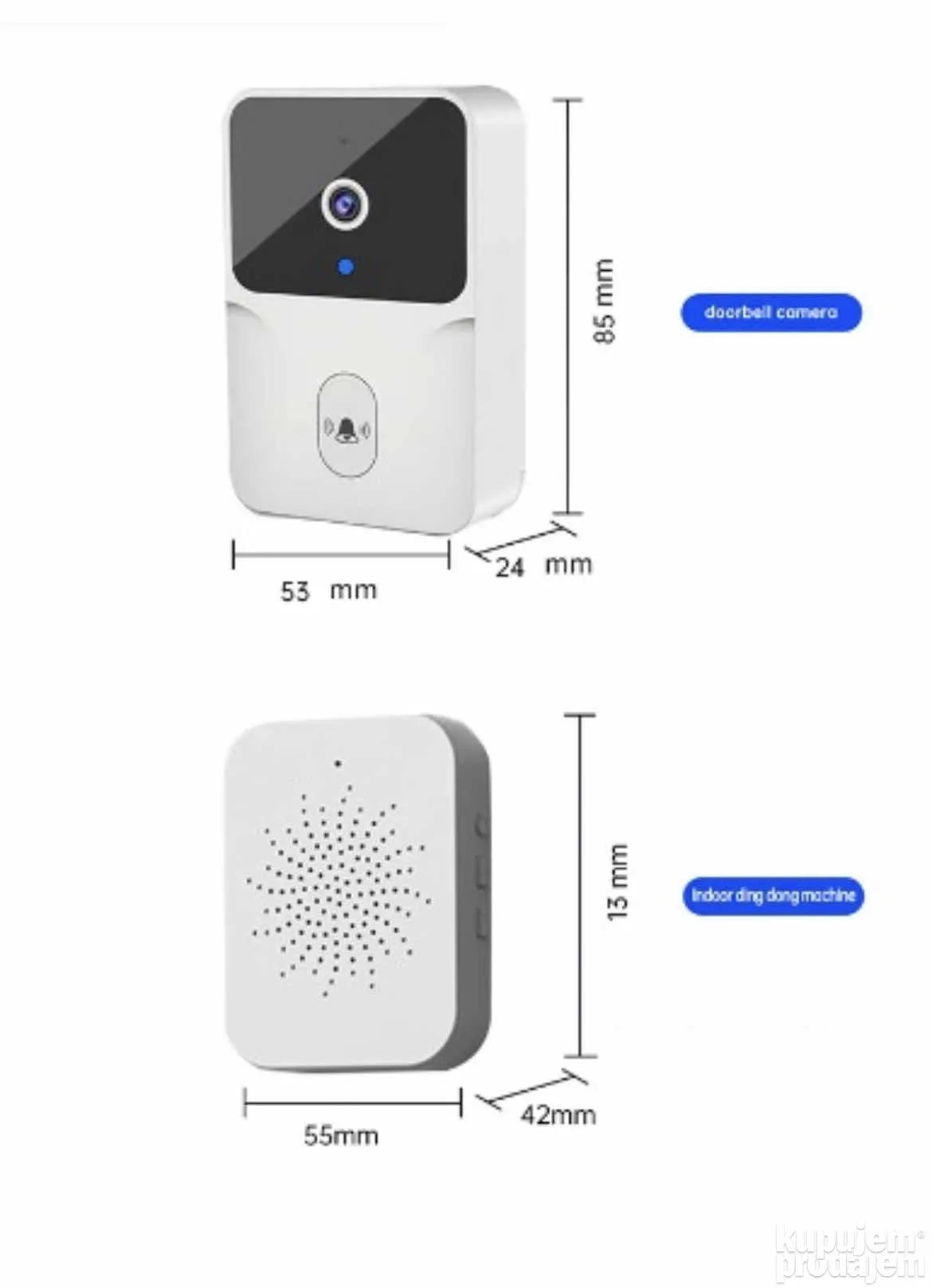 WIFI video zvono za vrata sa kamerom - Interfon