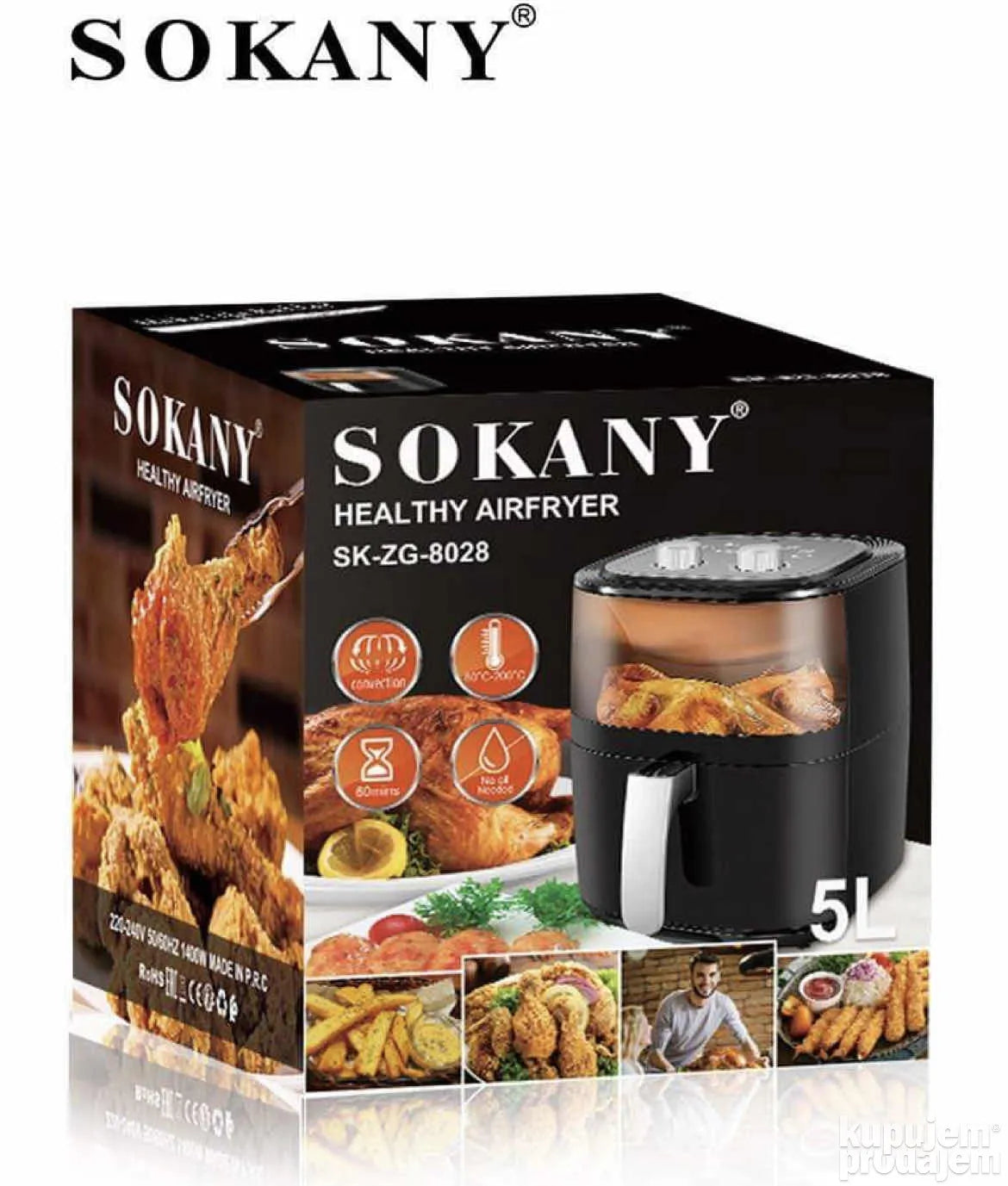 Friteza Sokany 5l Friteza Vazduh - Friteza Sokany 5l Friteza Vazduh