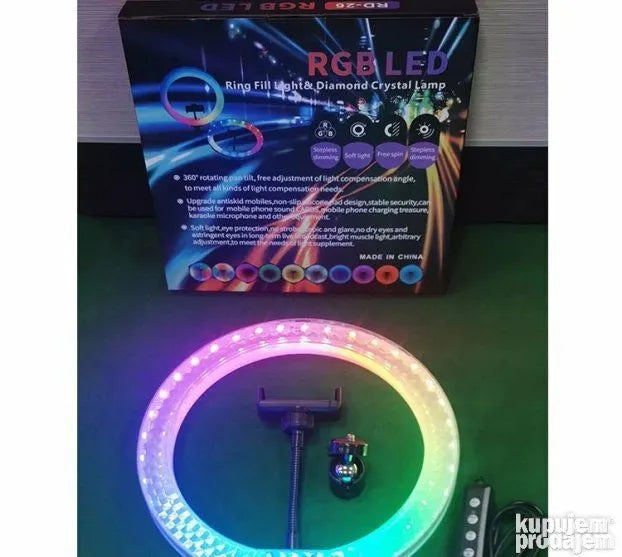 Rgb ring light 12 incha