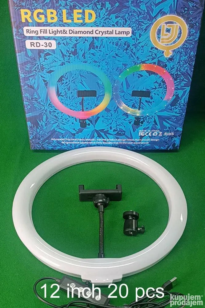 Rgb ring light 12 incha