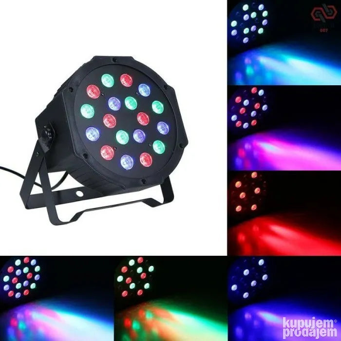 Led parka 18 dioda rgb svetlo