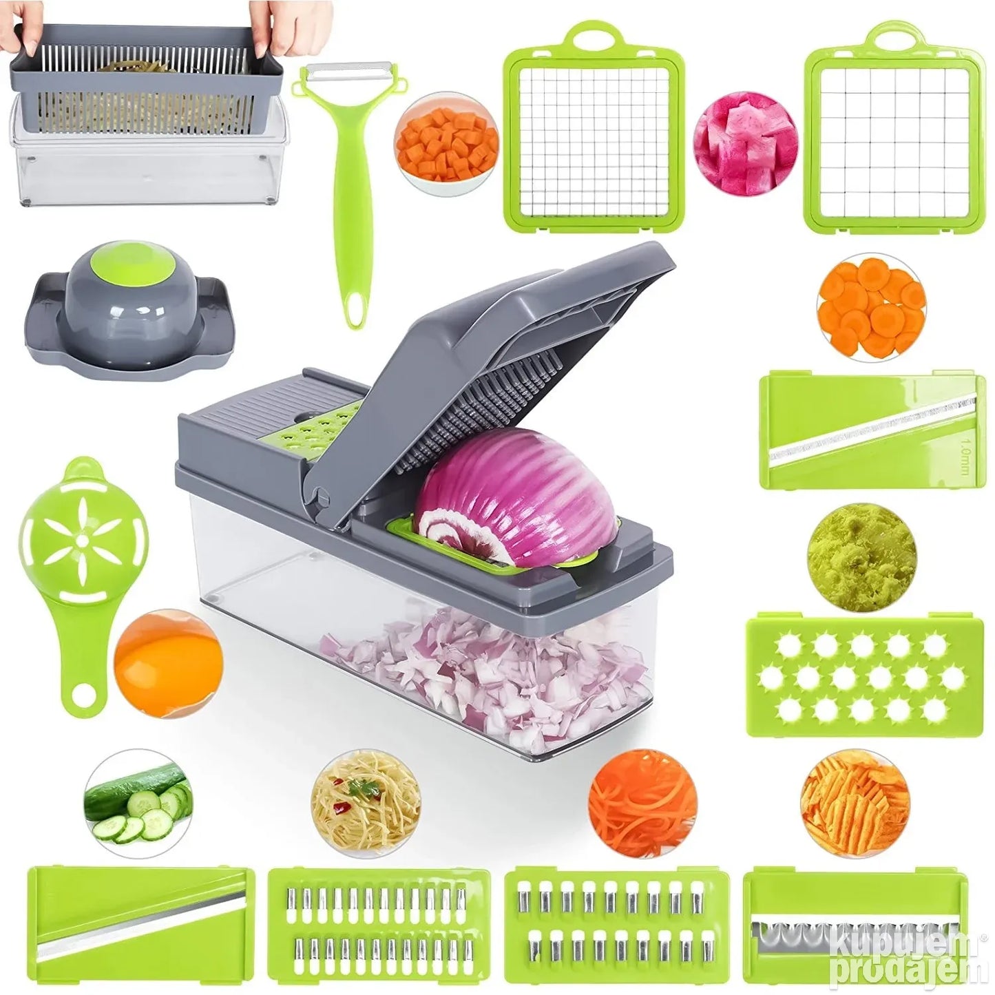 Rucni super secko za voce i povrce Veggie Slicer seckalica - Rucni super secko za voce i povrce Veggie Slicer seckalica