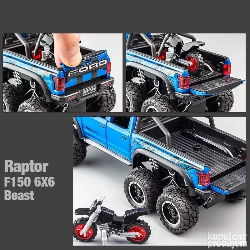 Ford raptor 6x6 beast plavi - Ford raptor 6x6 beast plavi