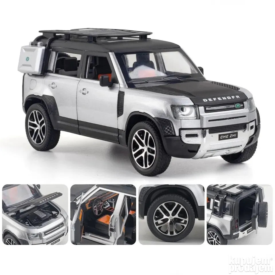 Land Rover Defender 1/24 zeleni - Land Rover Defender 1/24 zeleni