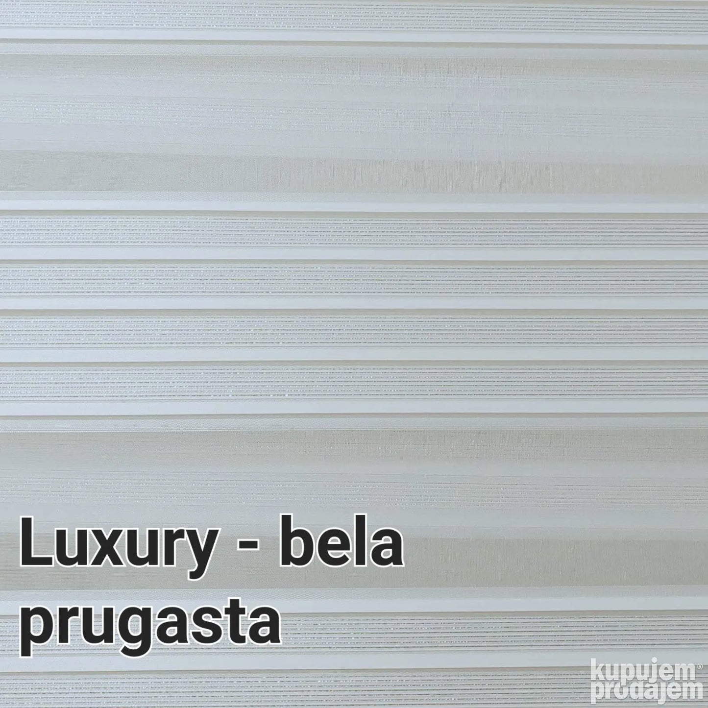 Zebra zavese LUXURY Bela Prugasta Dan Noc