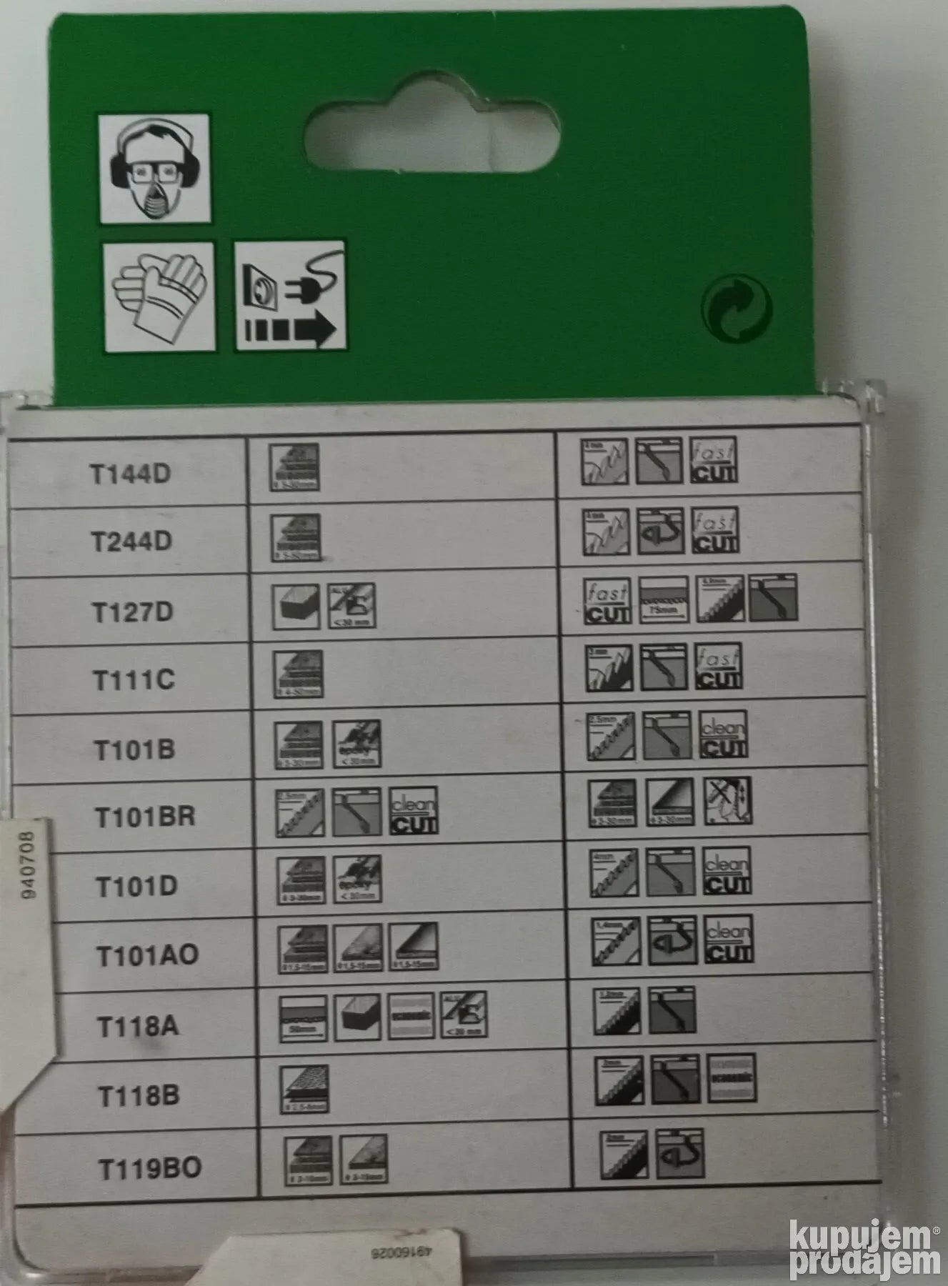 UBODNA TESTERA set ubodnih testera 10 kom listovi