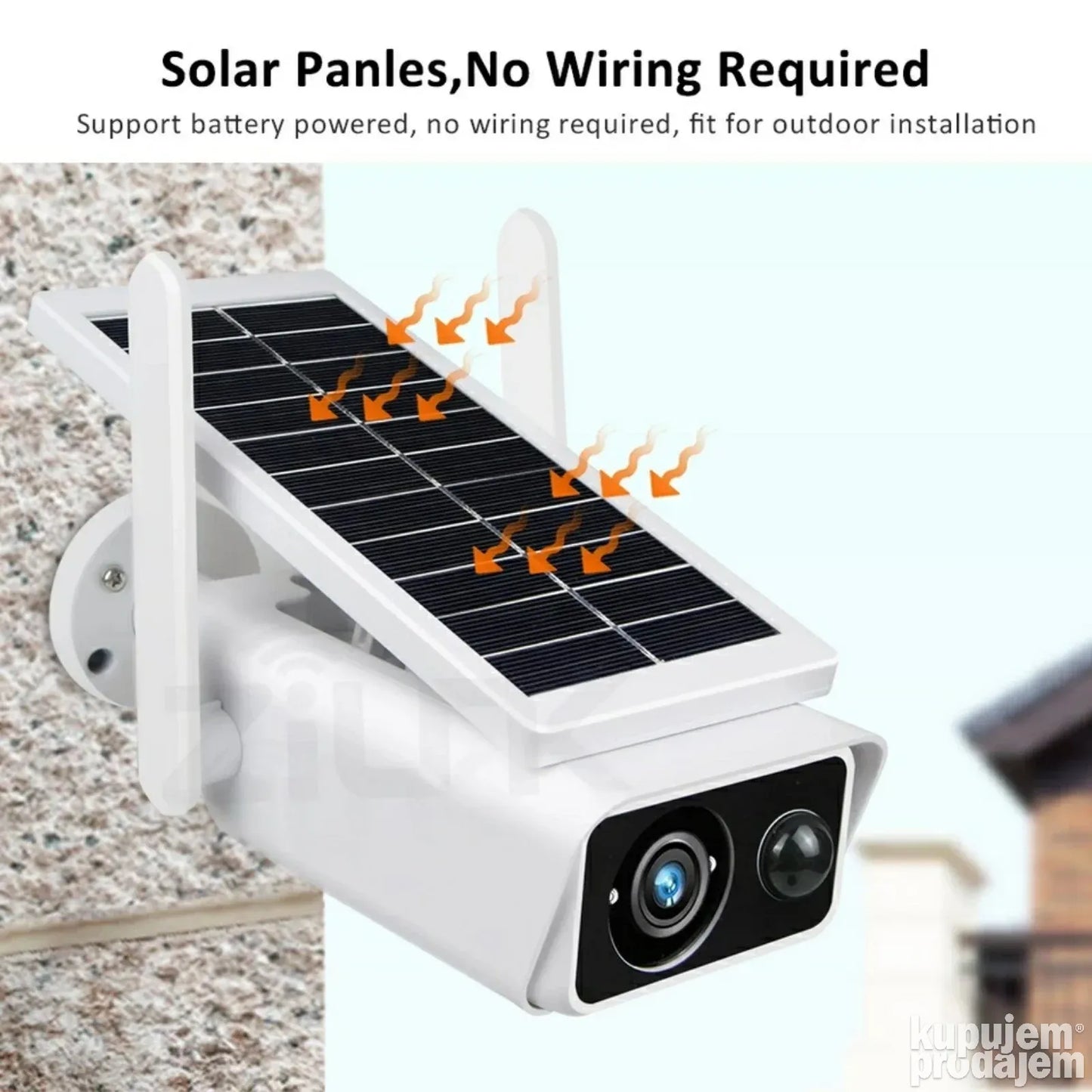 Solarna IP WIFI Kamera Full Hd sa dve antene - Solarna IP WIFI Kamera Full Hd sa dve antene