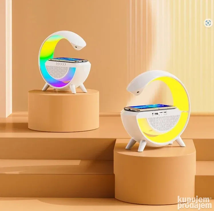Google G RGB stona lampa zvucnik punjac bezicni za telefone - Google G RGB stona lampa zvucnik punjac bezicni za telefone