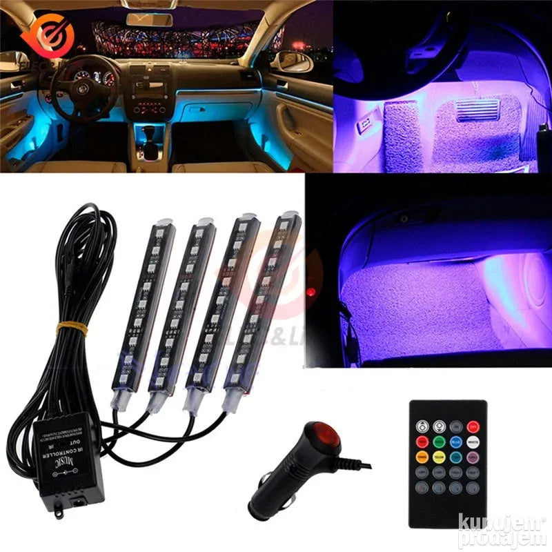 LED RGB Amijent svetlo za pod automobila / auto ambijentalno - LED RGB Amijent svetlo za pod automobila / auto ambijentalno