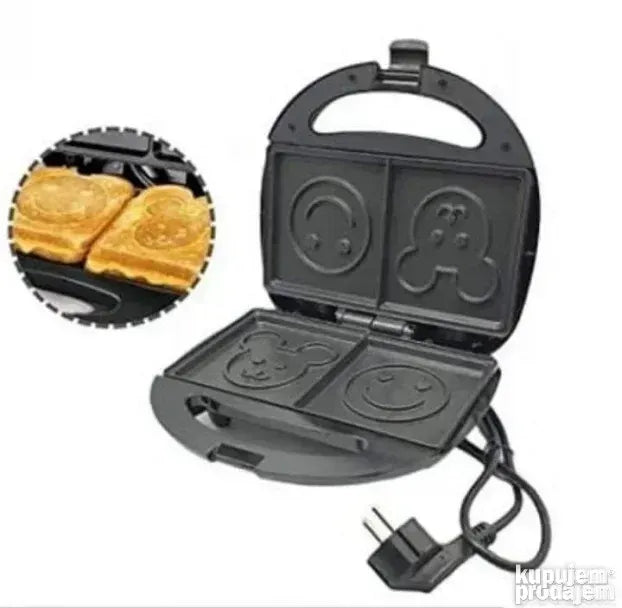 Aparat za waffle i tople sendvice - Sokany 750W