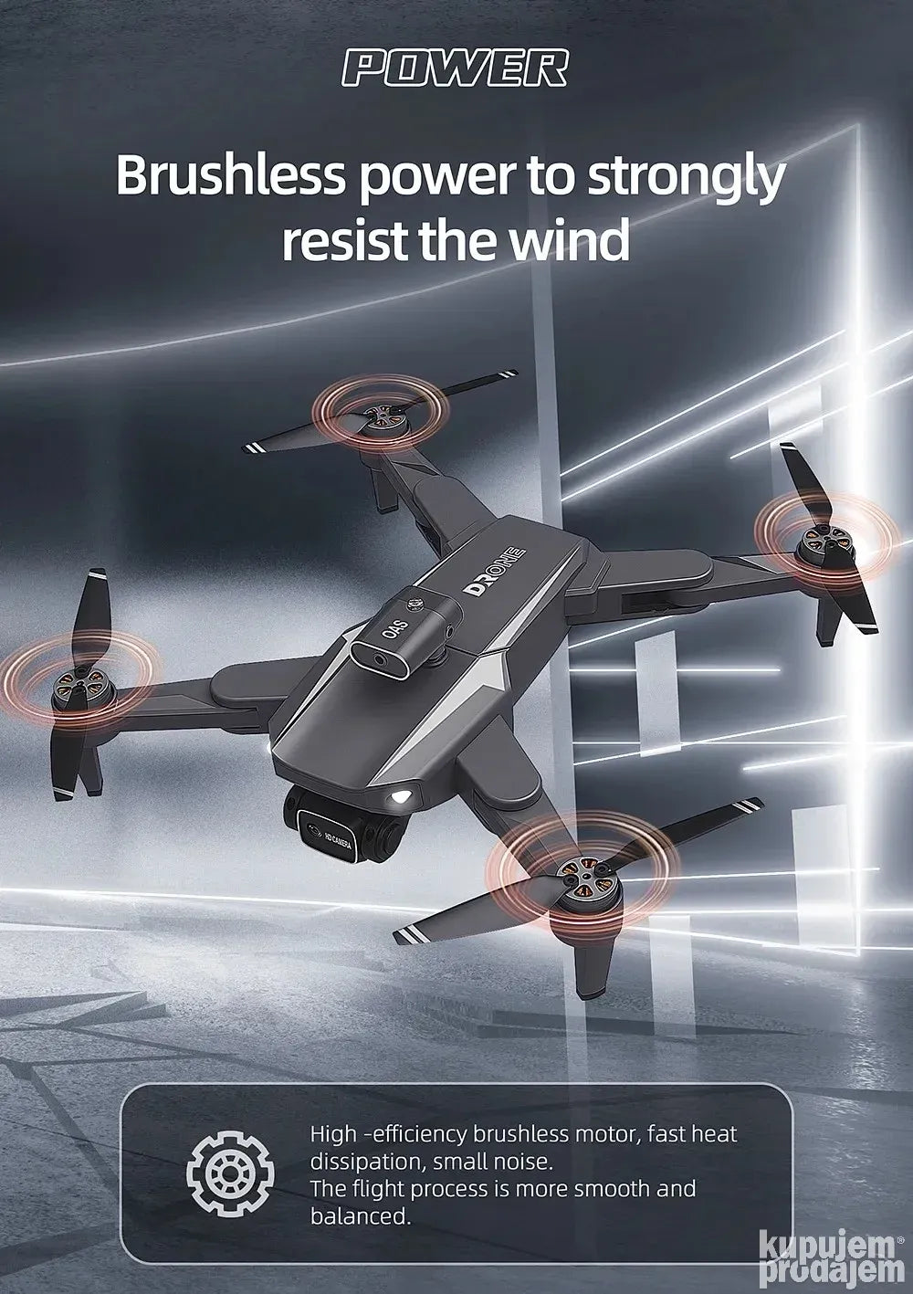 H5 968 Brushless Dron WiFi GPS HD Dual Cam + Sig. senzori - H5 968 Brushless Dron WiFi GPS HD Dual Cam + Sig. senzori