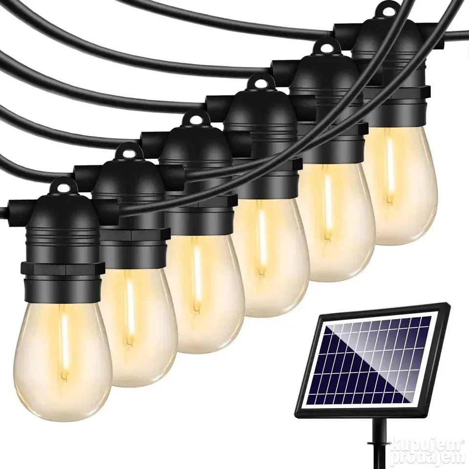 Solarne bastenske lampe 10m sa odvojenim panelom - Solarne bastenske lampe 10m sa odvojenim panelom