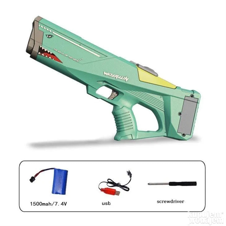 Ajkula elektricna puška na vodu zelena - Ajkula elektricna puška na vodu zelena
