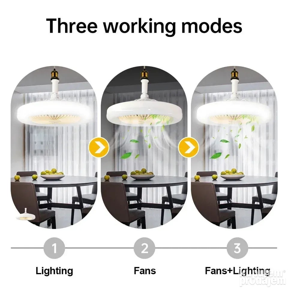 Led luster sijalica sa ventilatorom E27 - Led luster sijalica sa ventilatorom E27