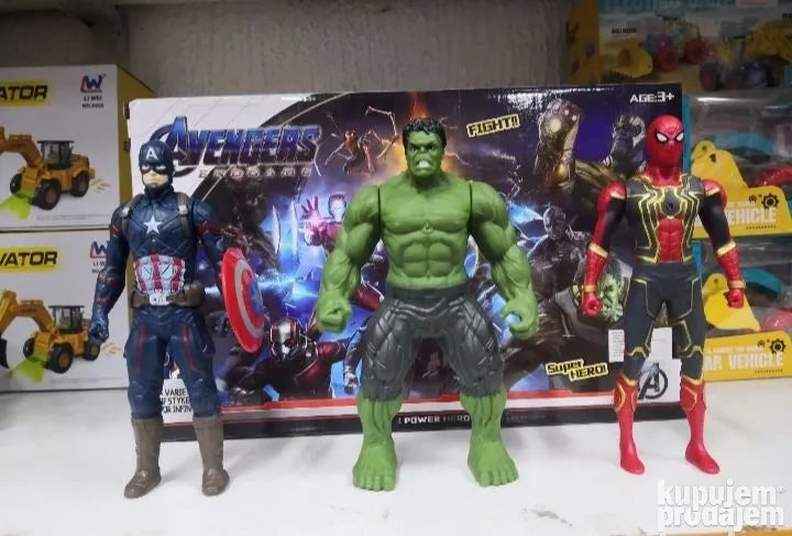 Super Heroji Spiderman, Captian America, i Hulk