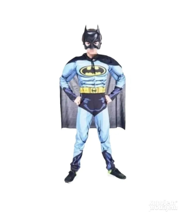 Batman kostim sa mišićima 90- 110cm 8782 - Batman kostim sa mišićima 90- 110cm 8782