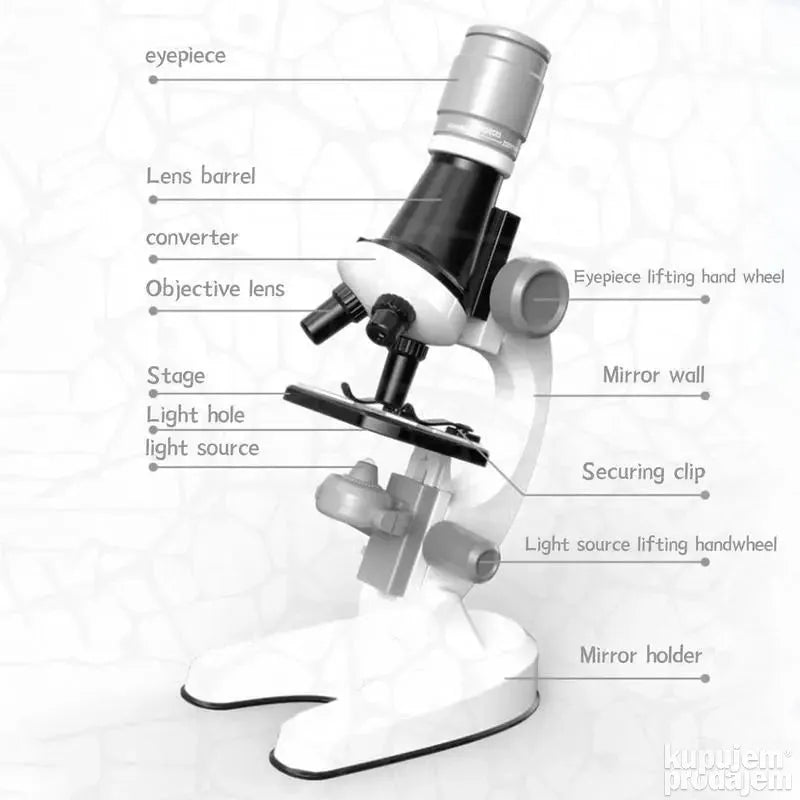 Mikroskop sa dodacima za male naučnike - Mikroskop sa dodacima za male naučnike