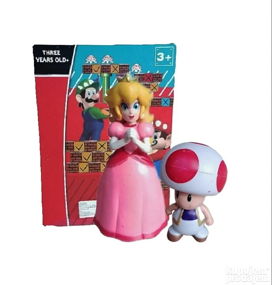 Super Mario set 2u1 Princeza Peach i Toad - Super Mario set 2u1 Princeza Peach i Toad