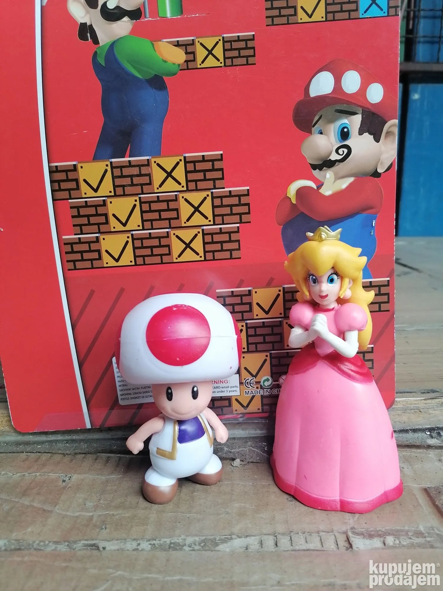 Super Mario set 2u1 Princeza Peach i Toad - Super Mario set 2u1 Princeza Peach i Toad