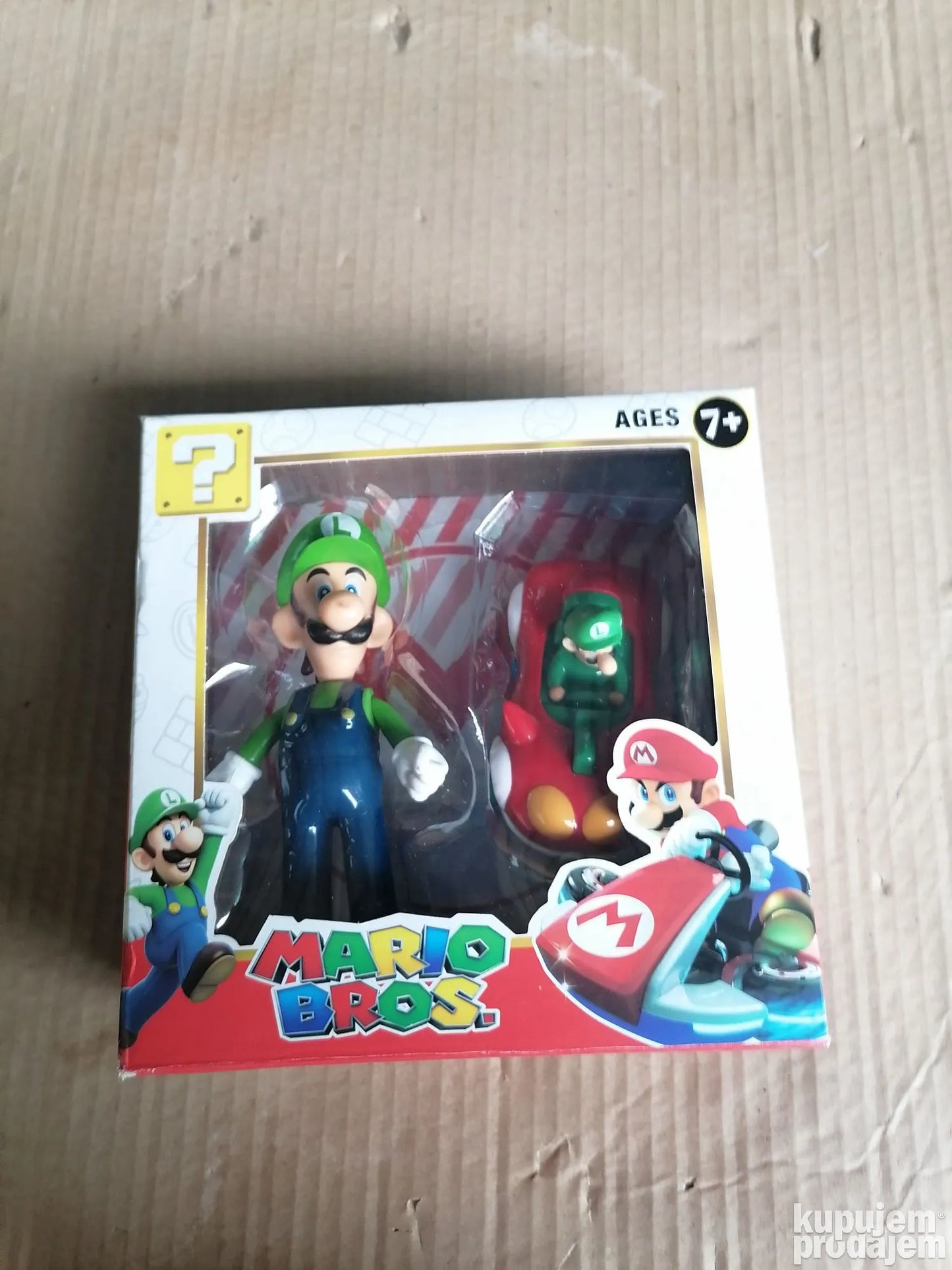 Super Mario bros 2u1 set Luigi + autić - Super Mario bros 2u1 set Luigi + autić