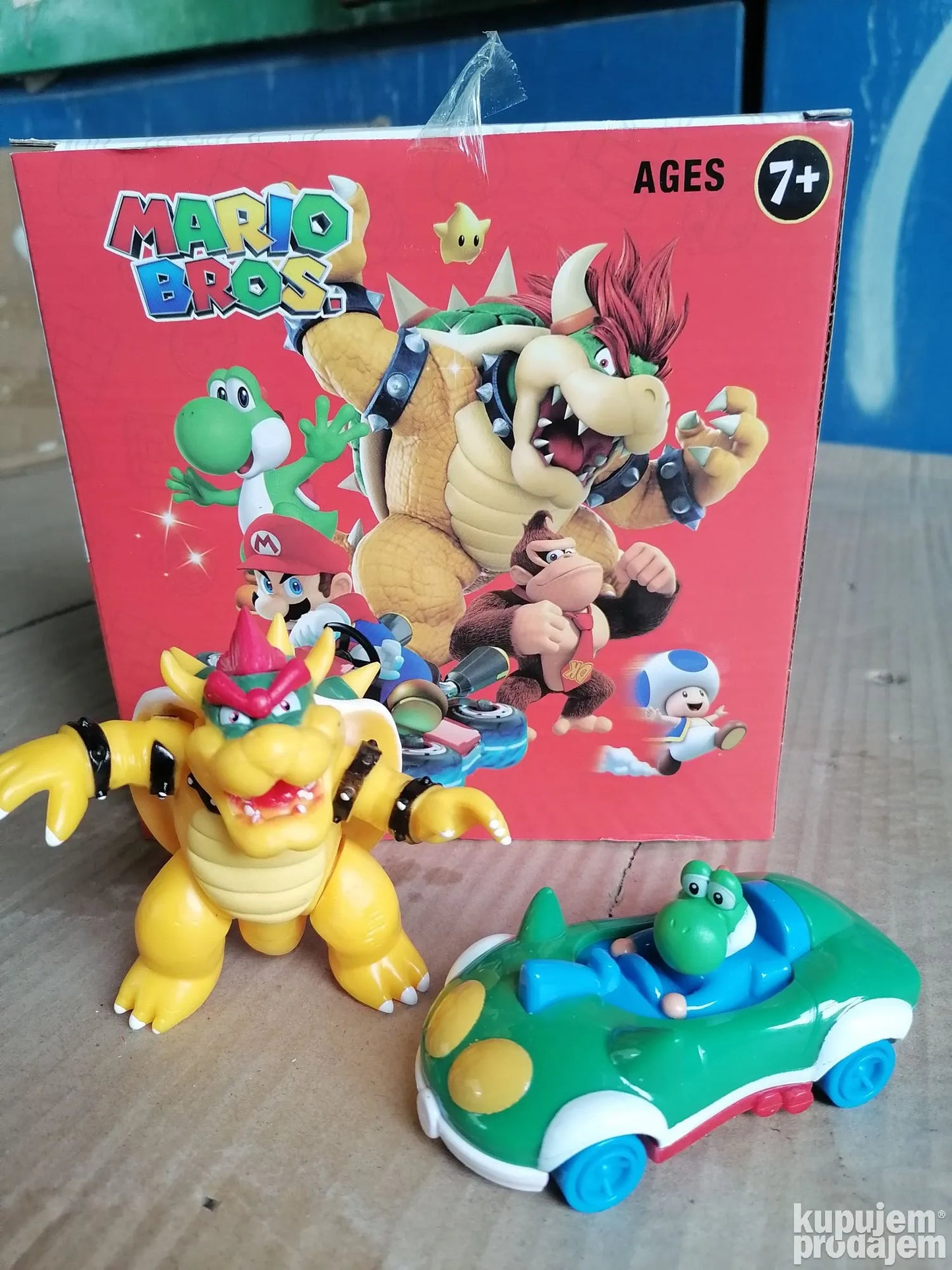 Super Mario bros 2u1 set Bowser + autić - Super Mario bros 2u1 set Bowser + autić