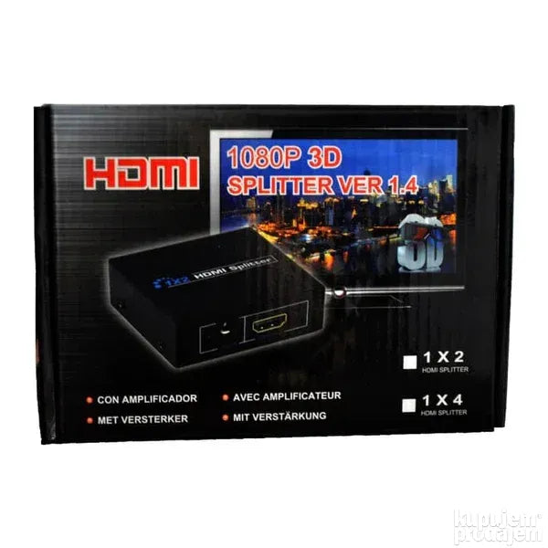 HDMI razdelnik spliter 4 izlaza - HDMI razdelnik spliter 4 izlaza