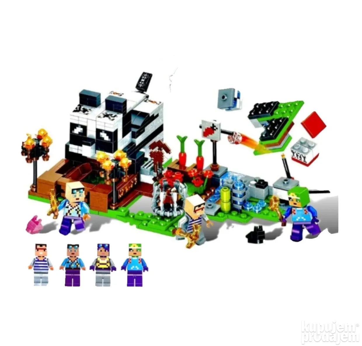 Minecraft farma sa 4 figure 478 delova - Minecraft farma sa 4 figure 478 delova