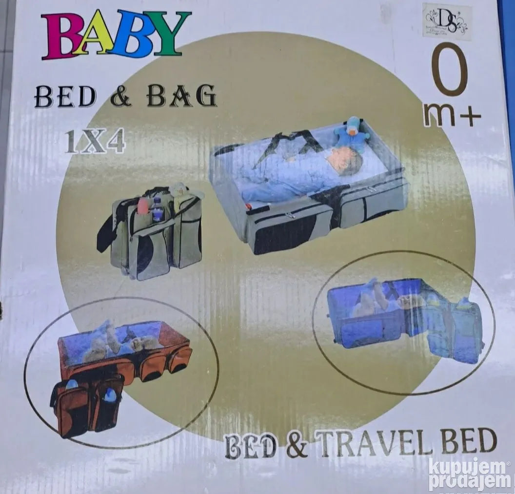 Torba krevet za bebe 2u1 BED&BAG za putovanja