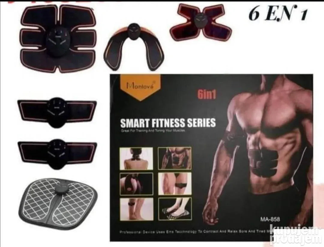 Smart fitness 6u1-EMS stimulator misica celog tela-novo