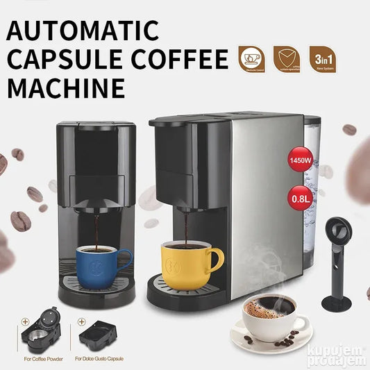 Aparat za kafu espreso, dolce gusto, nespreso 3 u 1 - Aparat za kafu espreso, dolce gusto, nespreso 3 u 1