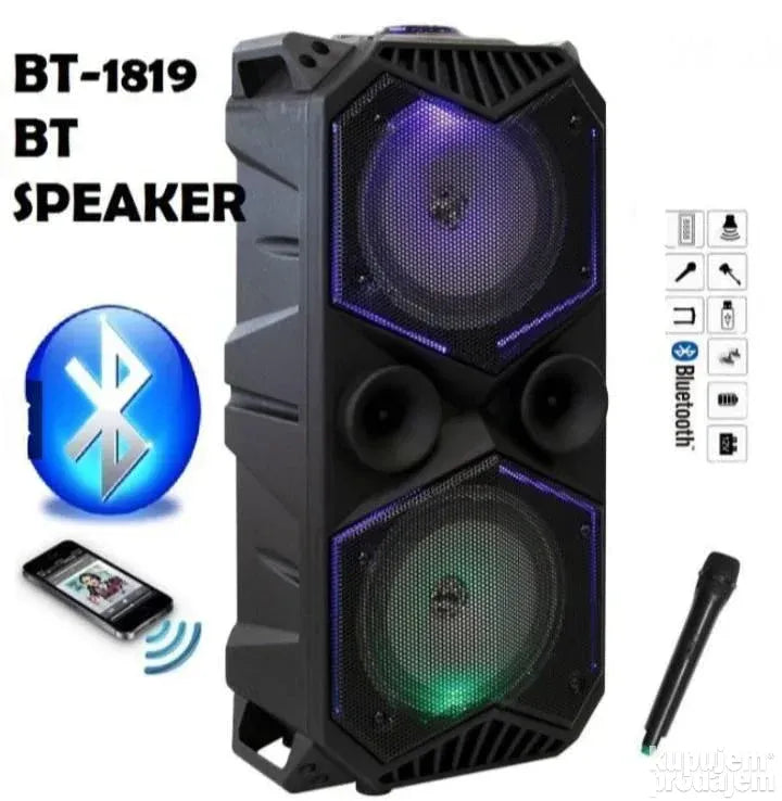 Bluetooth Karaoke Zvucnik ZQS-1819 + mikrofon - Bluetooth Karaoke Zvucnik ZQS-1819 + mikrofon