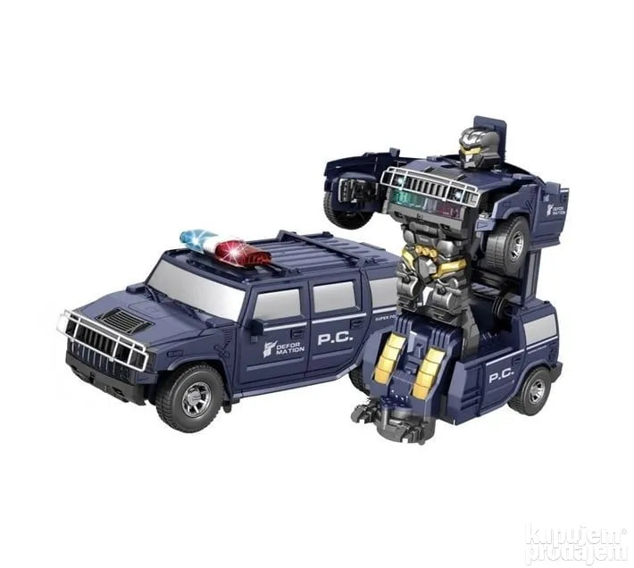 2u1 transformers i auto policija Muzicki - 2u1 transformers i auto policija Muzicki