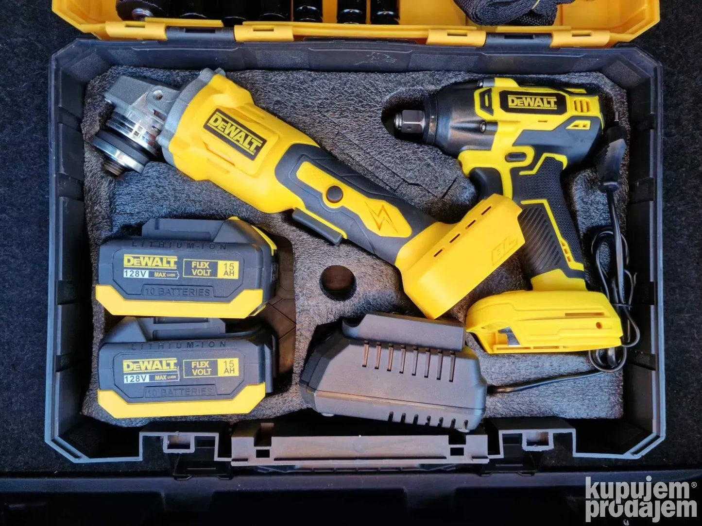 Set Aku Brusilica i Aku odvijac Dewalt 128v - Set Aku Brusilica i Aku odvijac Dewalt 128v