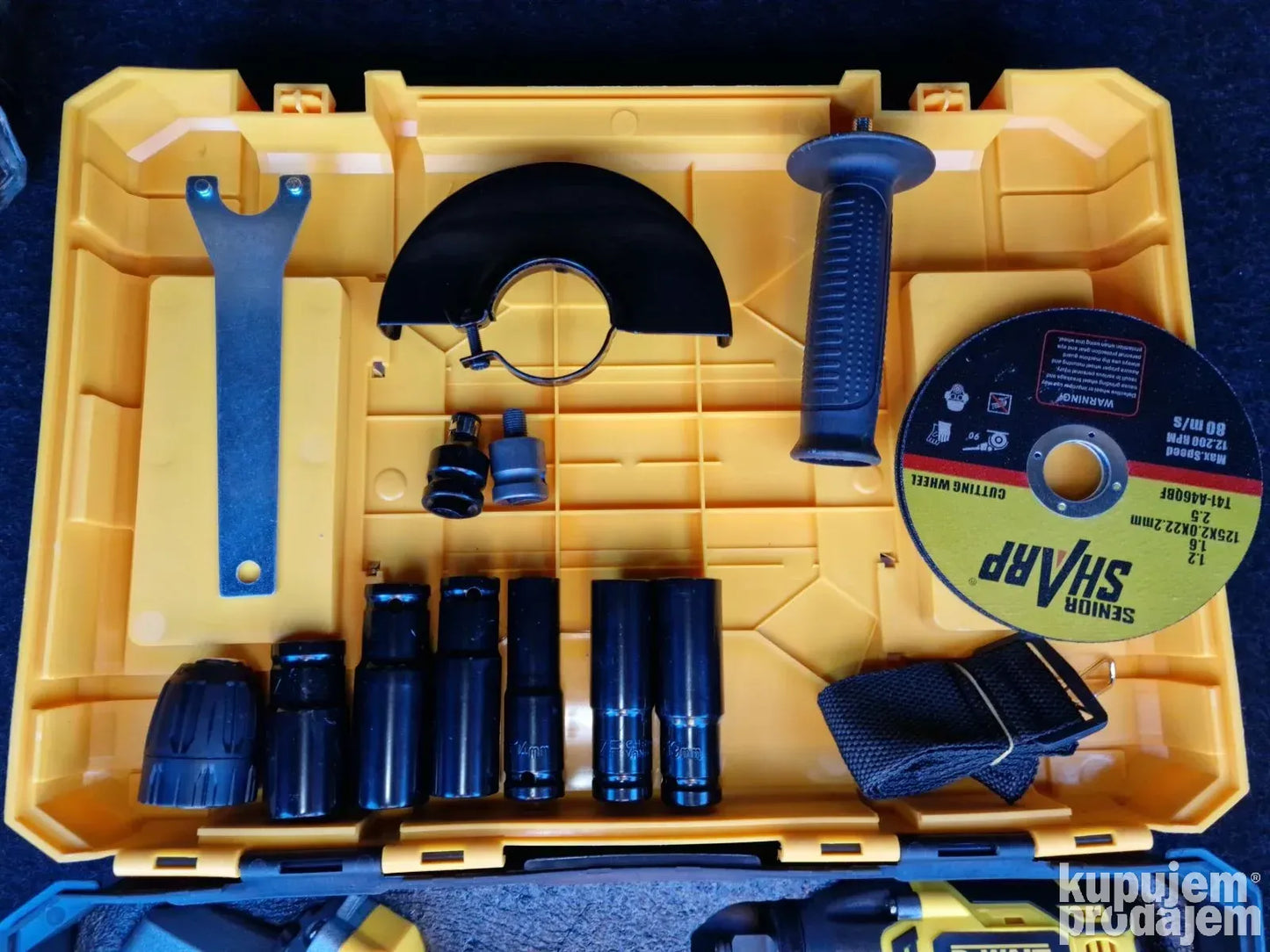 Set Aku Brusilica i Aku odvijac Dewalt 128v - Set Aku Brusilica i Aku odvijac Dewalt 128v