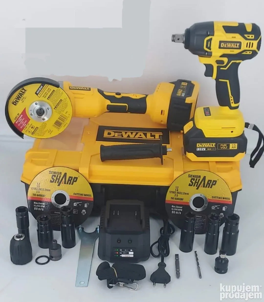 Set Aku Brusilica i Aku odvijac Dewalt 128v - Set Aku Brusilica i Aku odvijac Dewalt 128v