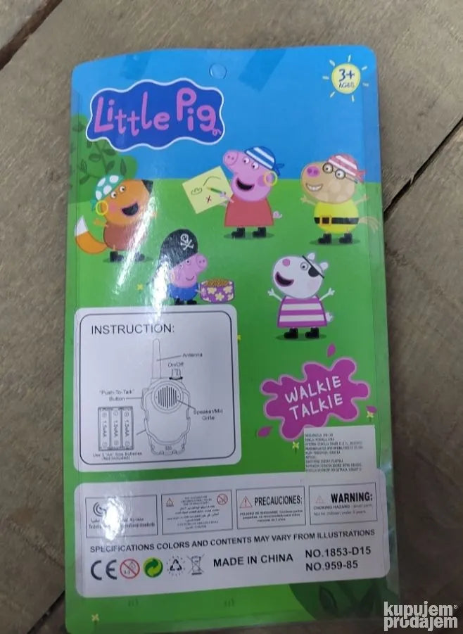 Peppa pig Toki-voki na baterije