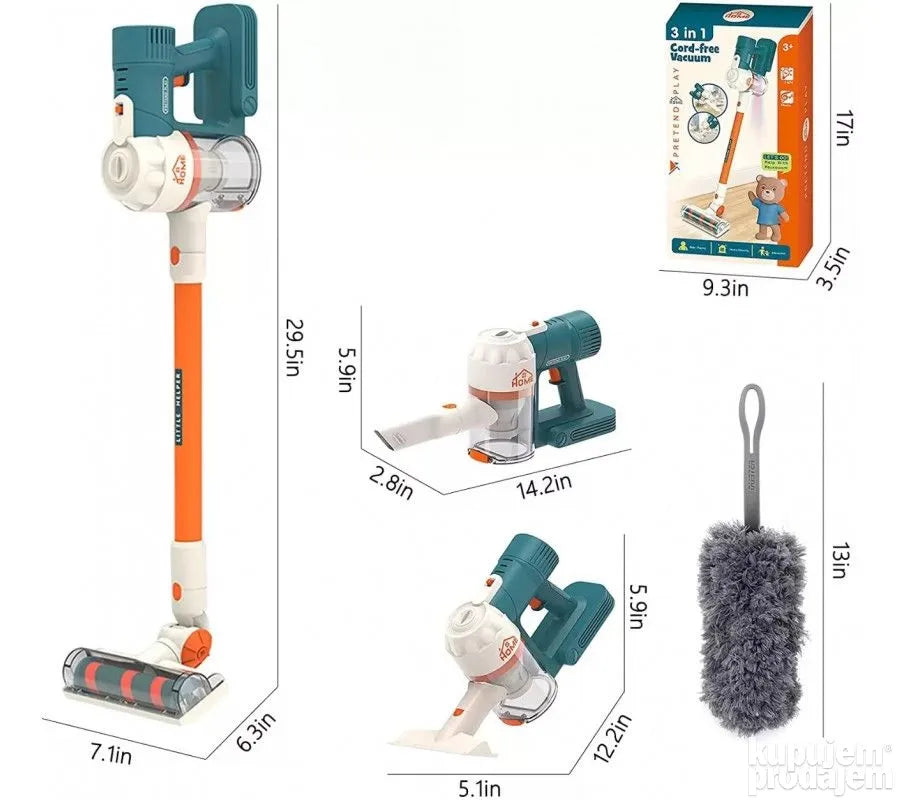 Usisivac za decu 3u1 set za ciscenje - Usisivac za decu 3u1 set za ciscenje