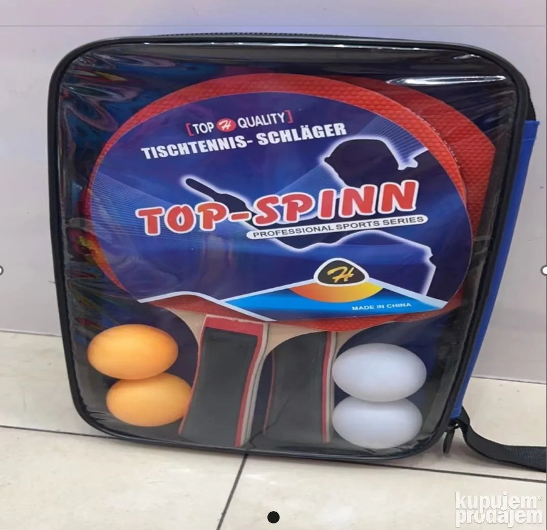 Top spin reketi za stoni tenis 2u1 i 4 lopte - Top spin reketi za stoni tenis 2u1 i 4 lopte