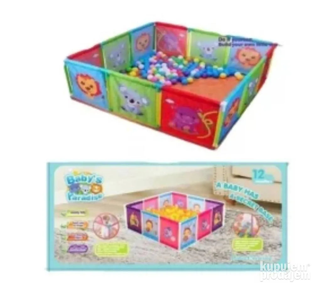 Baby kutak ograda za bebe 118x118x40cm 2K24M113 - Baby kutak ograda za bebe 118x118x40cm 2K24M113