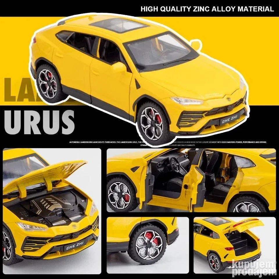 Lamborghini Urus 1/24 Zuti - Lamborghini Urus 1/24 Zuti