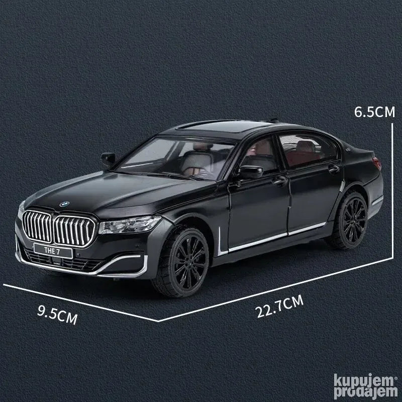 Bmw 7 Metalni 1/24 crna - Bmw 7 Metalni 1/24 crna