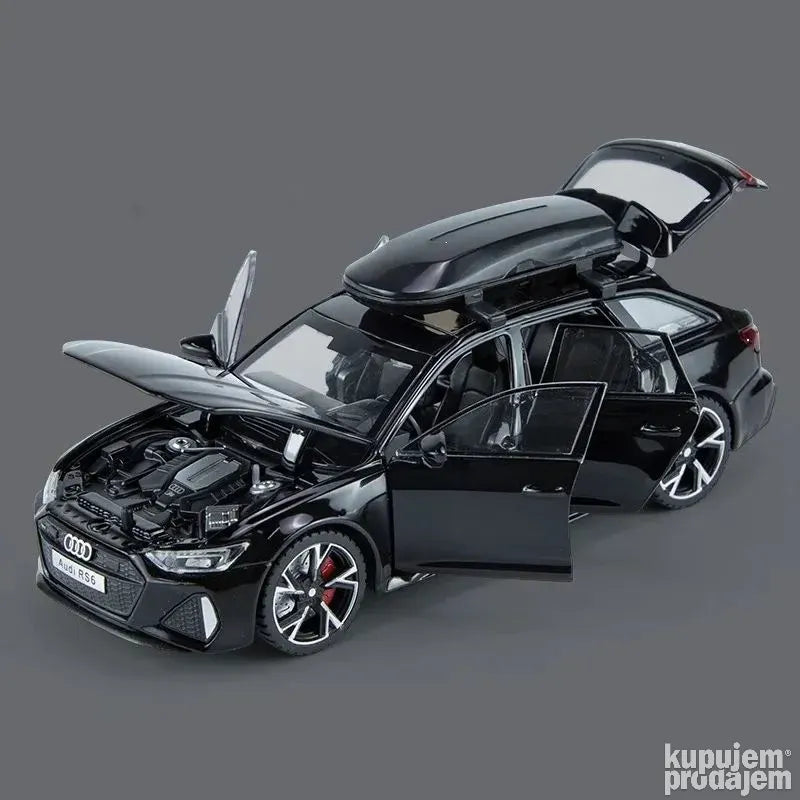 Audi RS6 metalni 1/32 Sivi - Audi RS6 metalni 1/32 Sivi