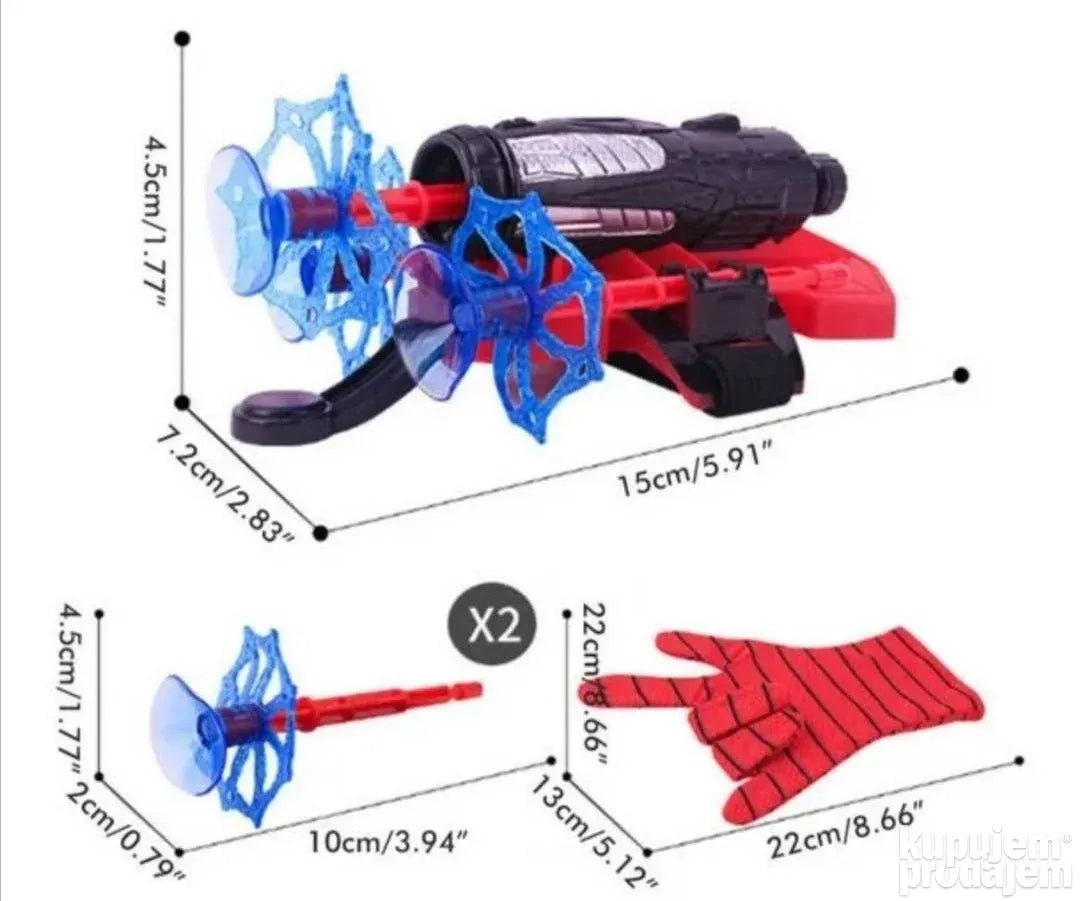 Spiderman rukavica ispaljivač strelica - Spiderman rukavica ispaljivač strelica