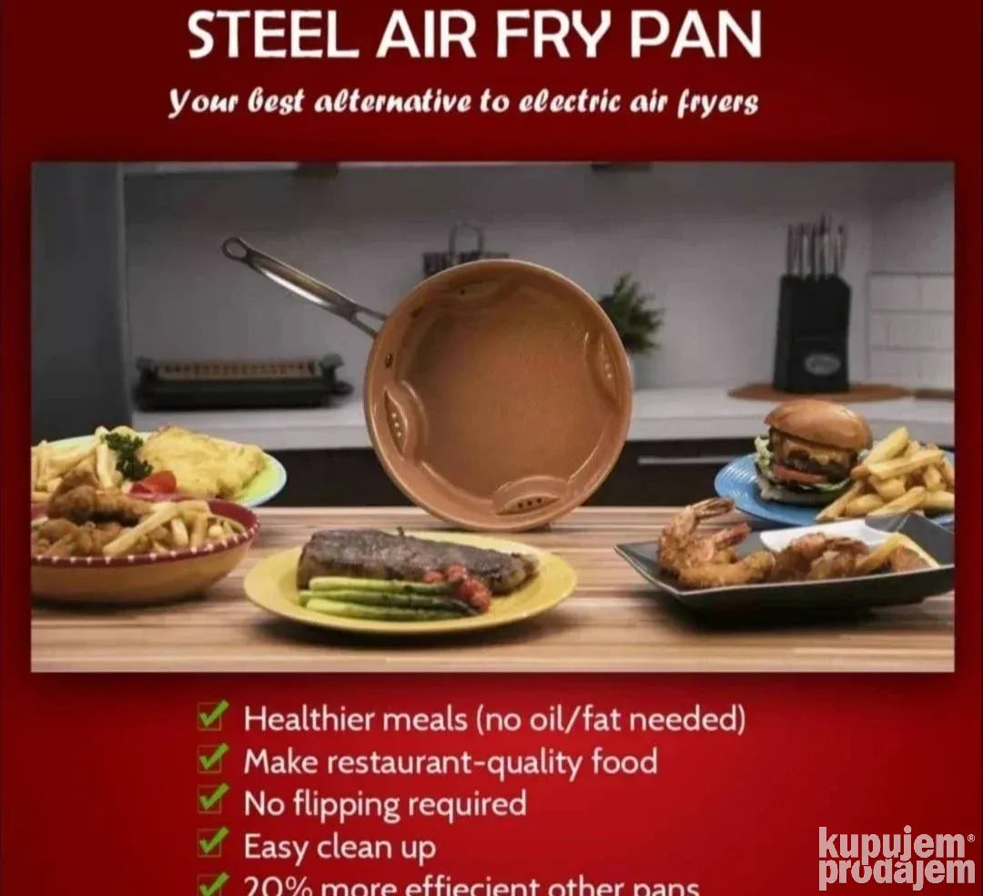 Tiganj Air Fry Pan - Priprema hrane bez ulja