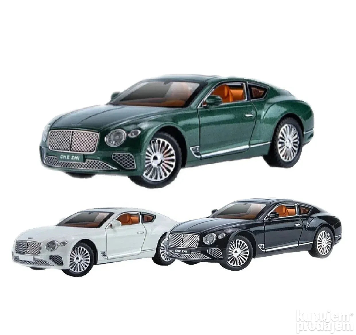 Bently continental 1/24 metalni muzički autić