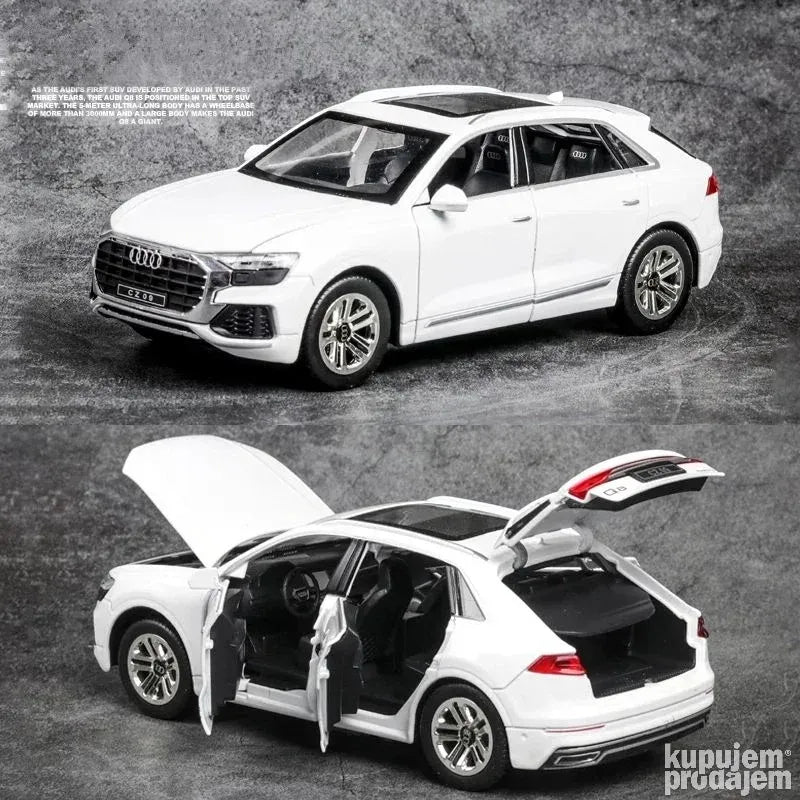 Audi Q8 1/24 metalni muzički auto